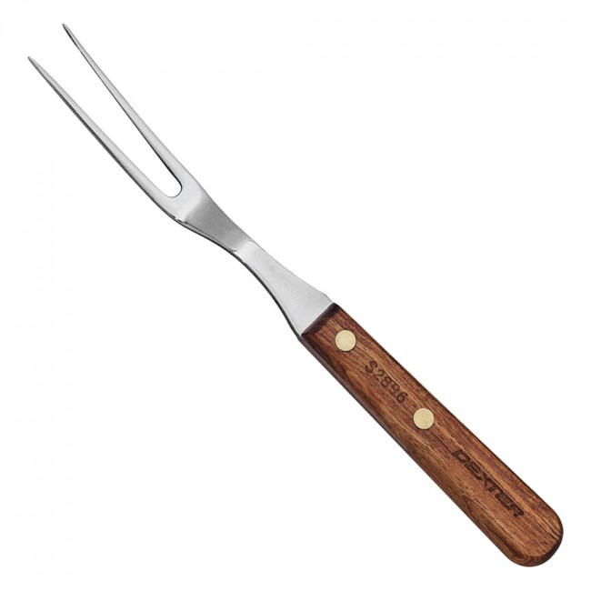 Dĩa Xiên Thịt Nhà Bếp, Lưỡi 140 mm Thép Hợp Kim Cao Cấp, Chuôi Gỗ Hồng, Chính Hãng Mỹ Dexter USA