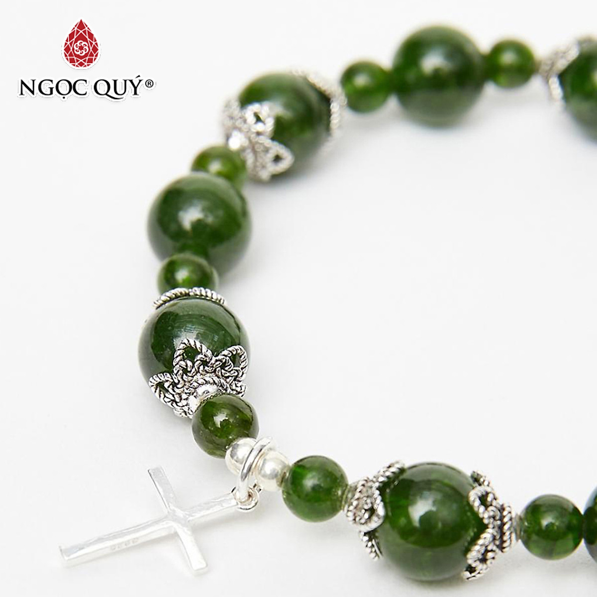 Vòng Mân Côi Rosary Bracele đá diopside - Ngọc Quý Gemstones