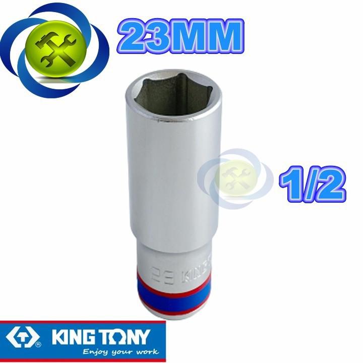 Tuýp 23mm 1/2 Kingtony 423523M loại dài 6 cạnh màu trắng