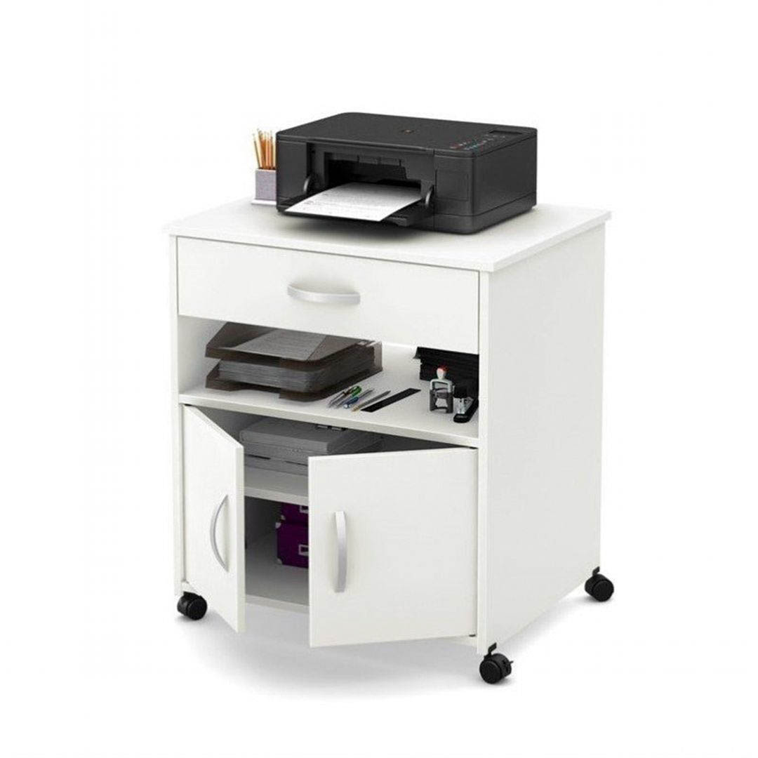 Kệ để máy in gỗ hiện đại SMLIFE Pikila | Gỗ MDF dày 17mm chống ẩm | D60xR50xC71cm
