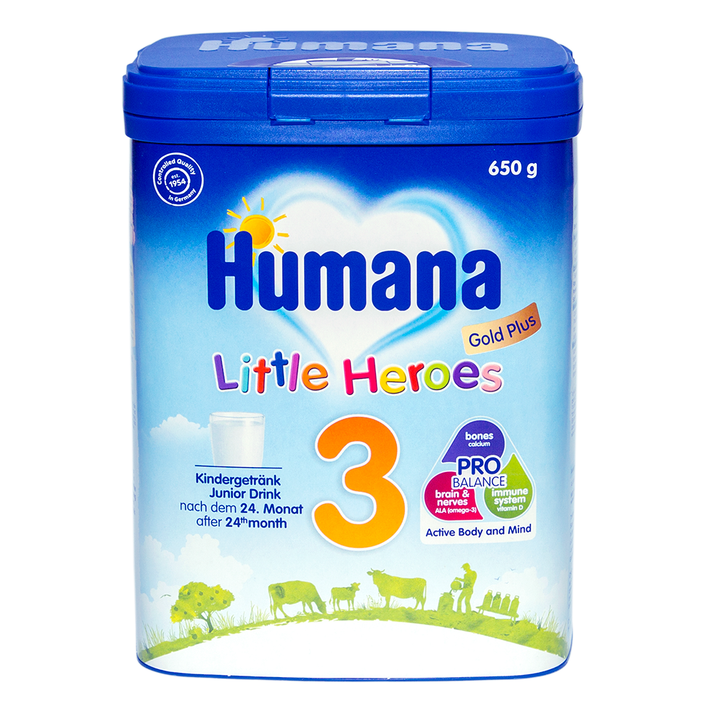 SỮA HUMANA GOLD PLUS 3 650G - NHẬP KHẨU 100% TỪ ĐỨC