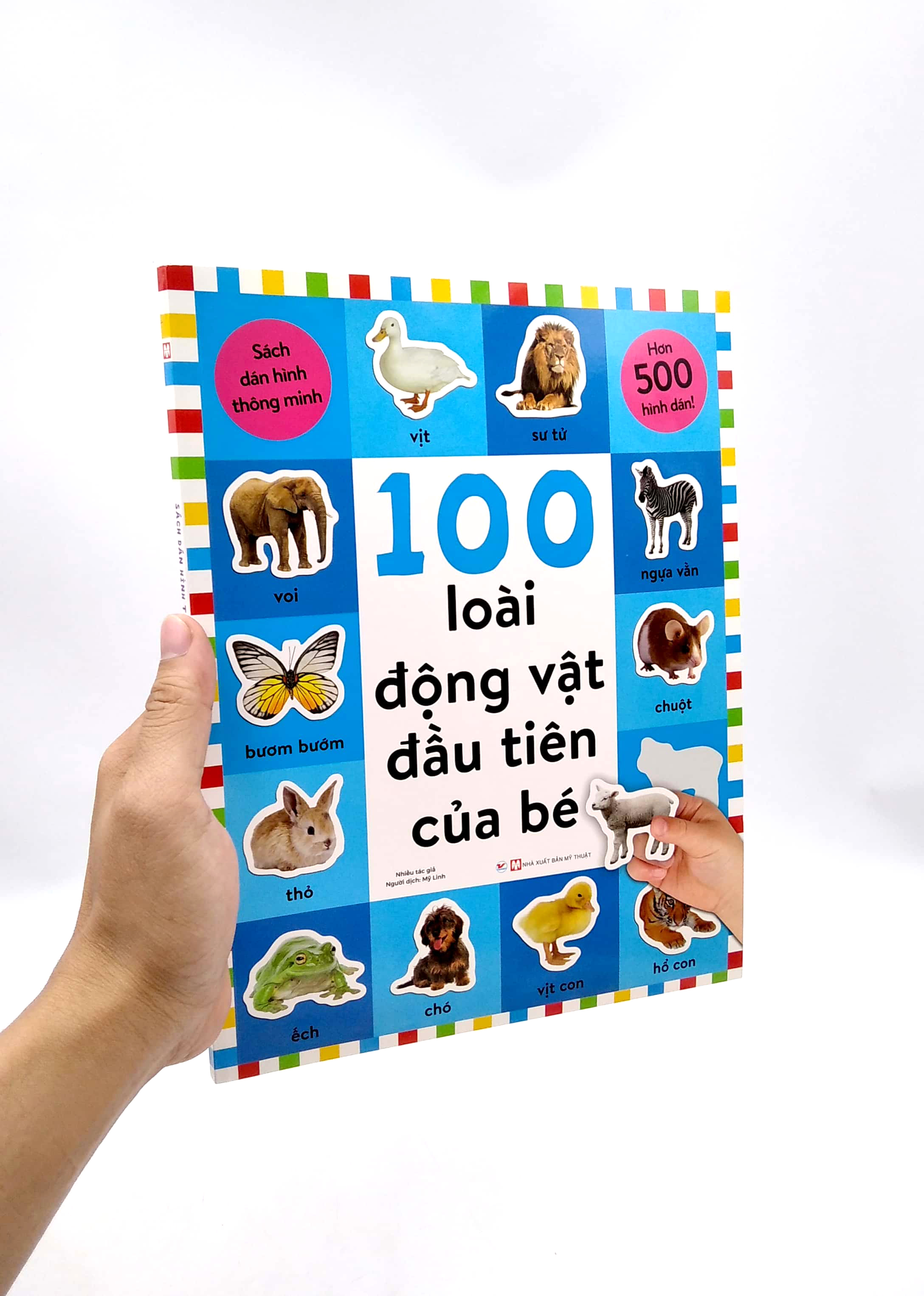 Sách Dán Hình Thông Minh - 100 Loài Động Vật Đầu Tiên Của Bé