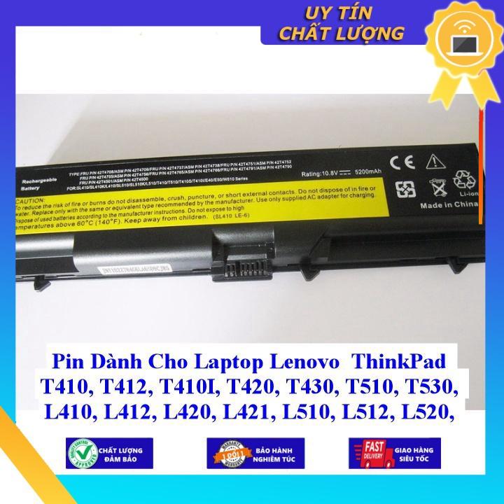 Pin dùng cho Laptop Lenovo ThinkPad T410 T412 T410I T420 T430 T510 T530 L410 L412 L420 L421 L510 L512 L520 - Hàng Nhập Khẩu  MIBAT551