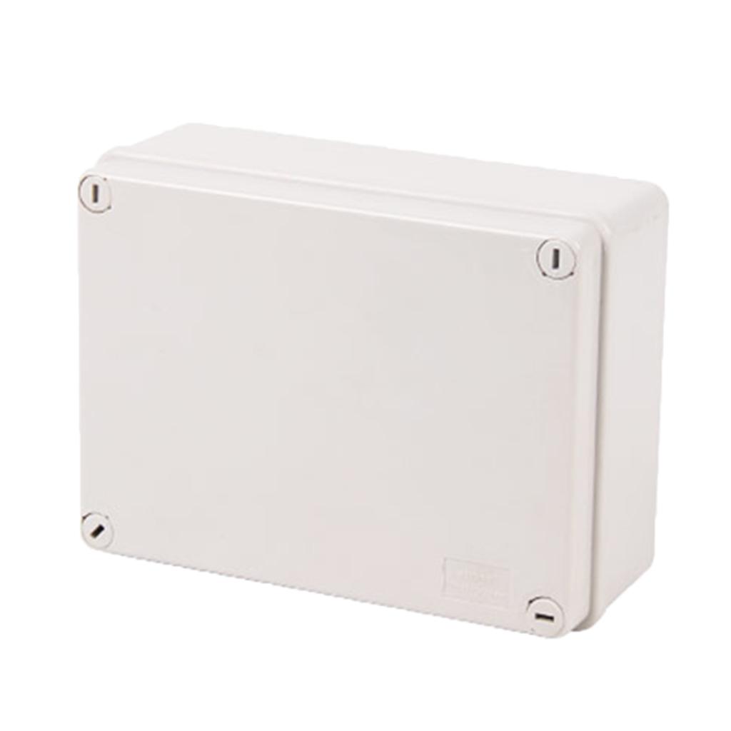 IP66 Plastic ABS Junction Box - Electrical Box for Indoor Uses - Industrial Box in Light Grey Finish with Solid Door Construction Conduit and Fittings