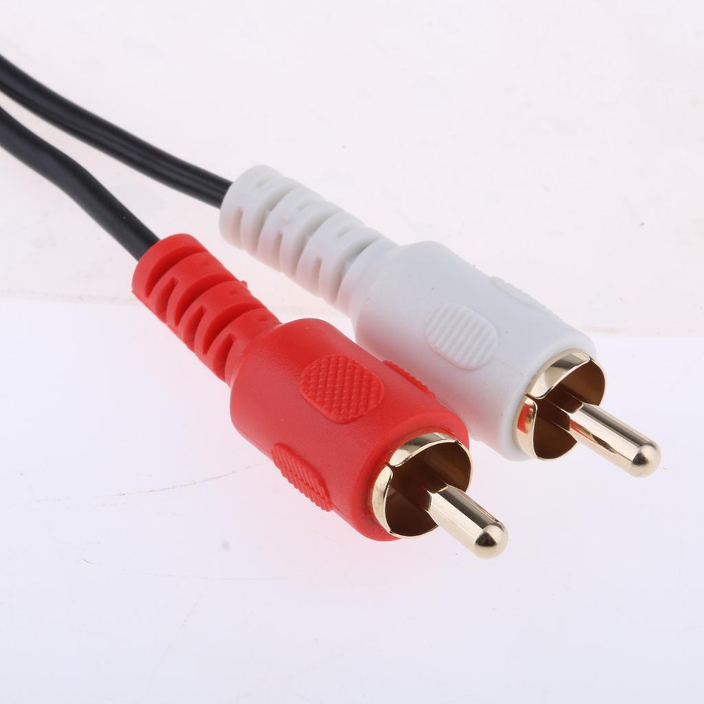 3Pin XLR Male to Dual RCA Plug Splitter Audio Adapter Cable Cord 3 meter