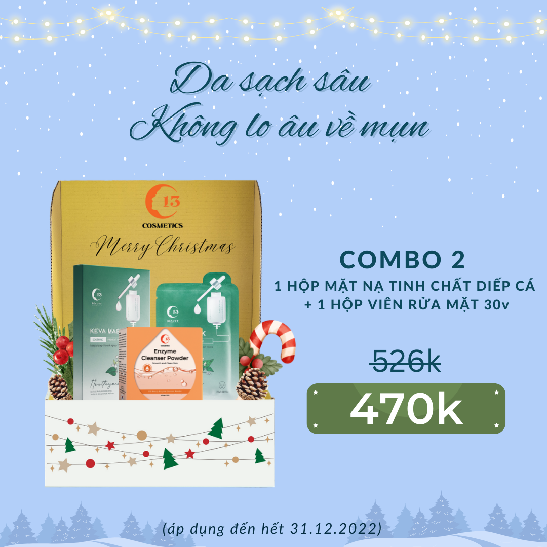 Combo Da Sạch Sâu Không Lo Âu Về mụn C13 Cosmetics Thu Trang