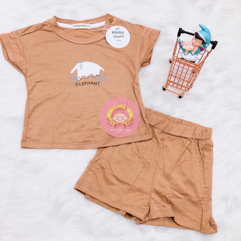 BỘ MINKY MOM CHO BÉ TRAI BÉ GÁI CHẤT THUN LẠNH ️ NHIỀU MÀU SẮC