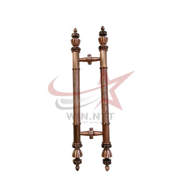 Tay Nắm Cửa Kính Cường Lực, Cửa Nhôm - Tay Đồng Đỏ Rồng Chìm.