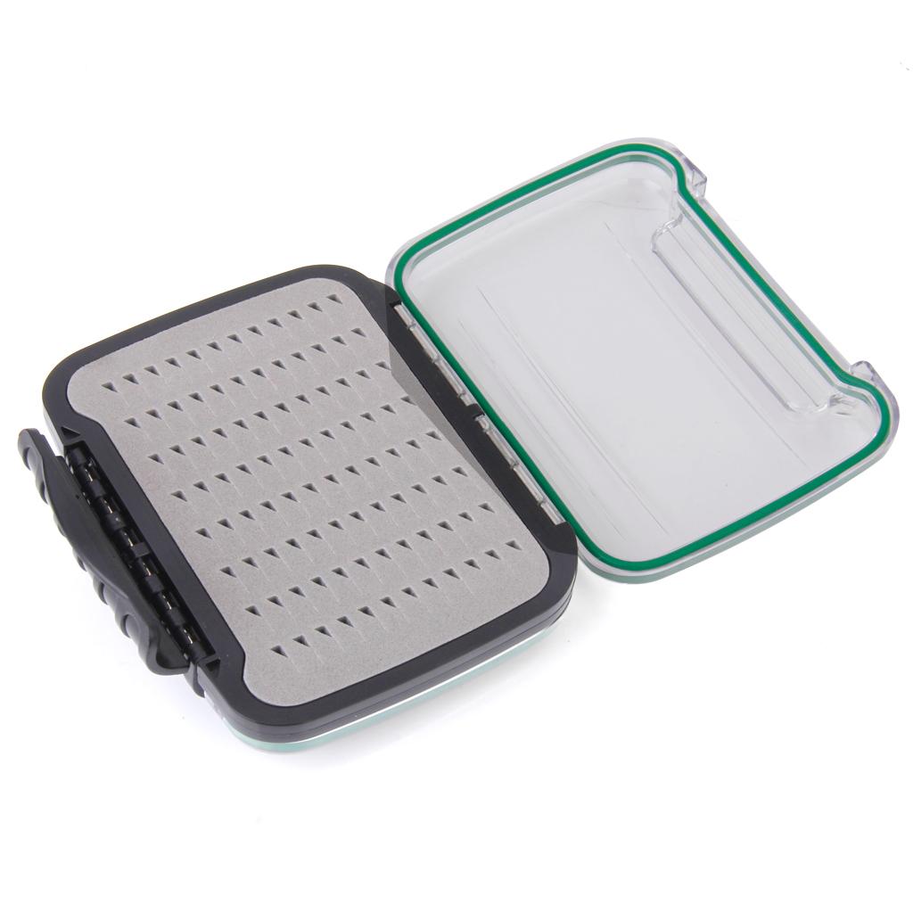 2-Side Waterproof Fishing Fly Box Tackle Lure Baits Storage Case Box