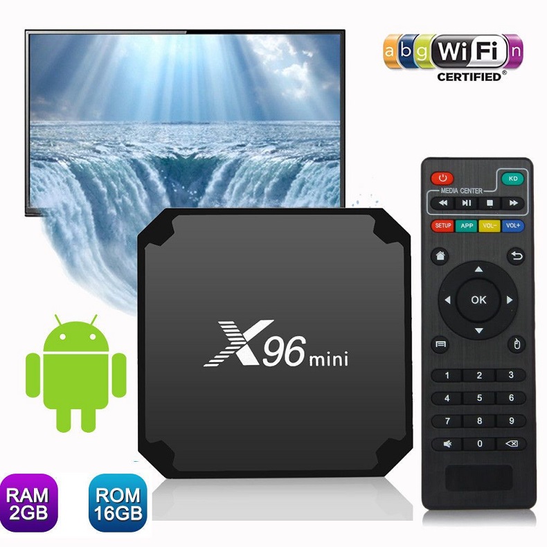 Android TV Box Enybox X96 Mini, ram 2GB, bộ nhớ trong 16GB - Hàng Nhập Khẩu
