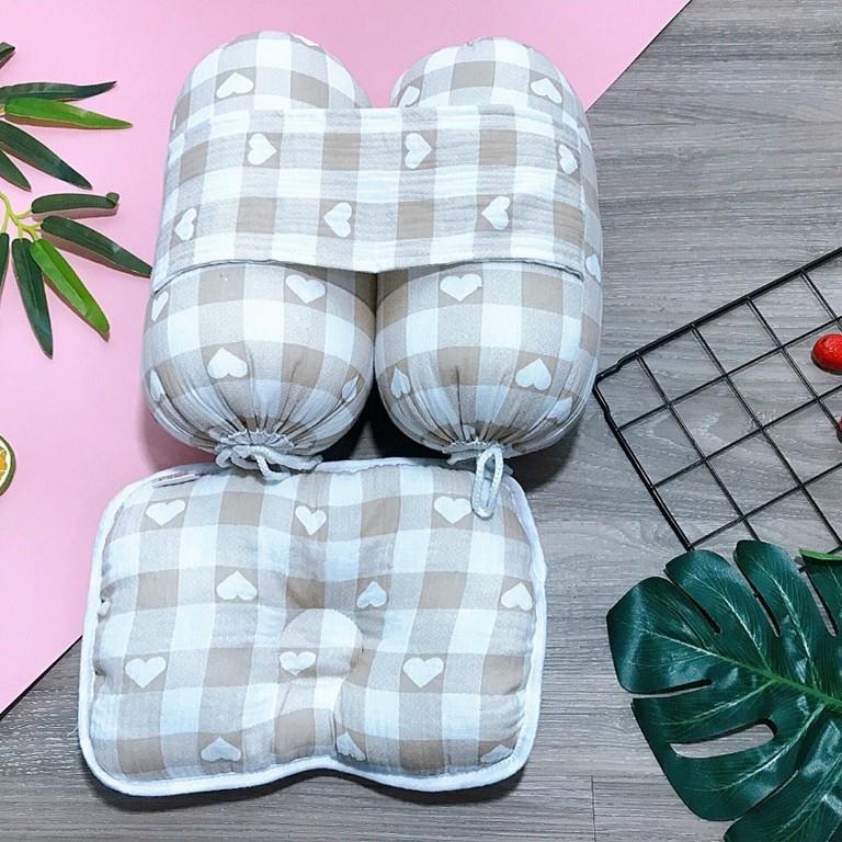 Bộ gối chặn sợi tre và bông ORGANIC cho bé sơ sinh