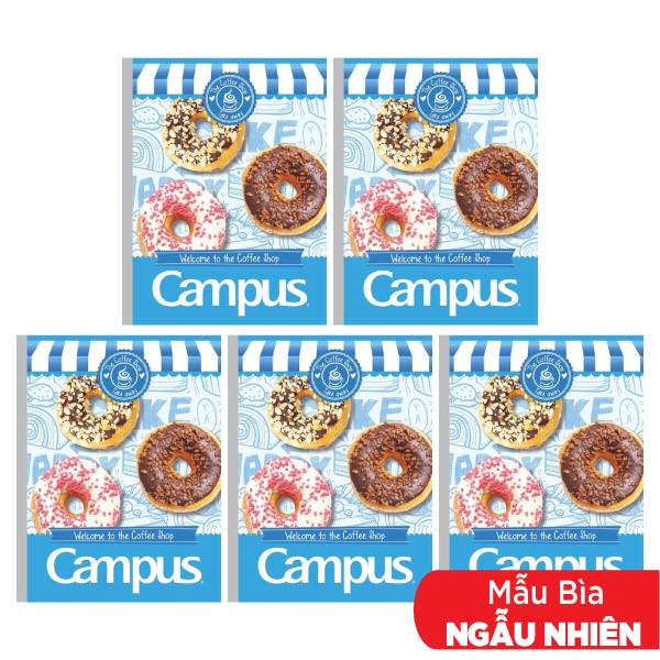 Combo 5 Tập Coffee Shop - 4 Ly Ngang 96 Trang ĐL 70g/m2 - Campus NB-ACOF96 (Mẫu Màu Giao Ngẫu Nhiên)