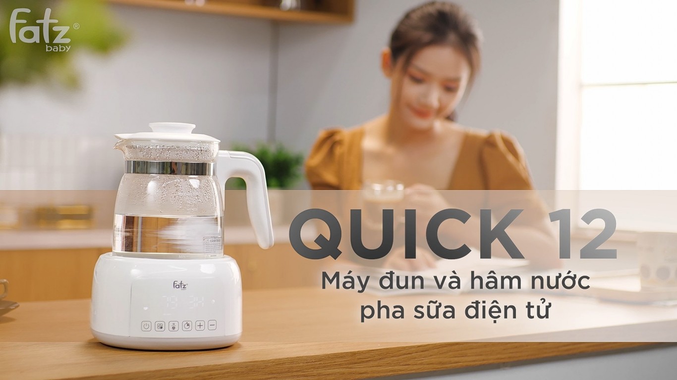 Máy đun và hâm nước  pha sữa điện tử Quick 12 Fatz Baby - FB3503HB