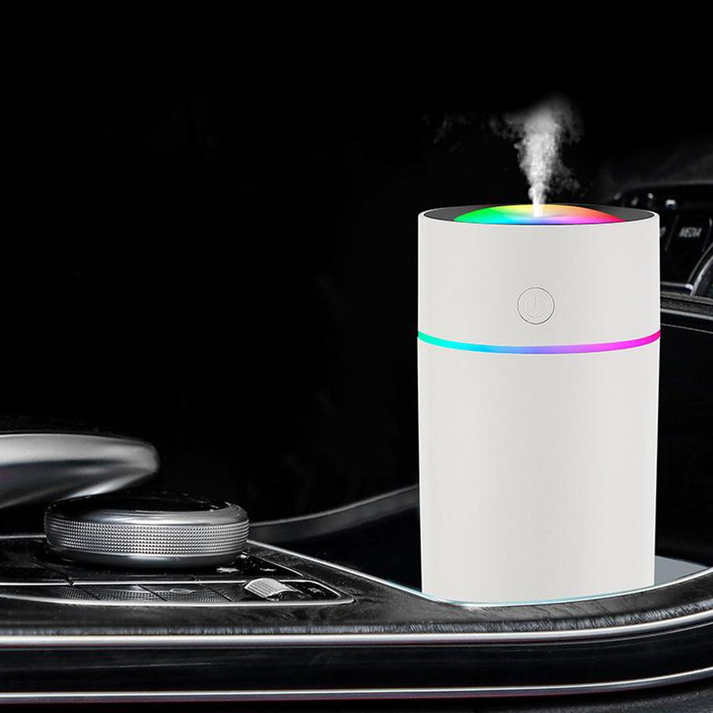 Humidifiers,320ml Ultrasonic Whisper-Quiet Humidifiers for Bedroom with 7 Color LED Display Sleep Timing Mode for Home Baby