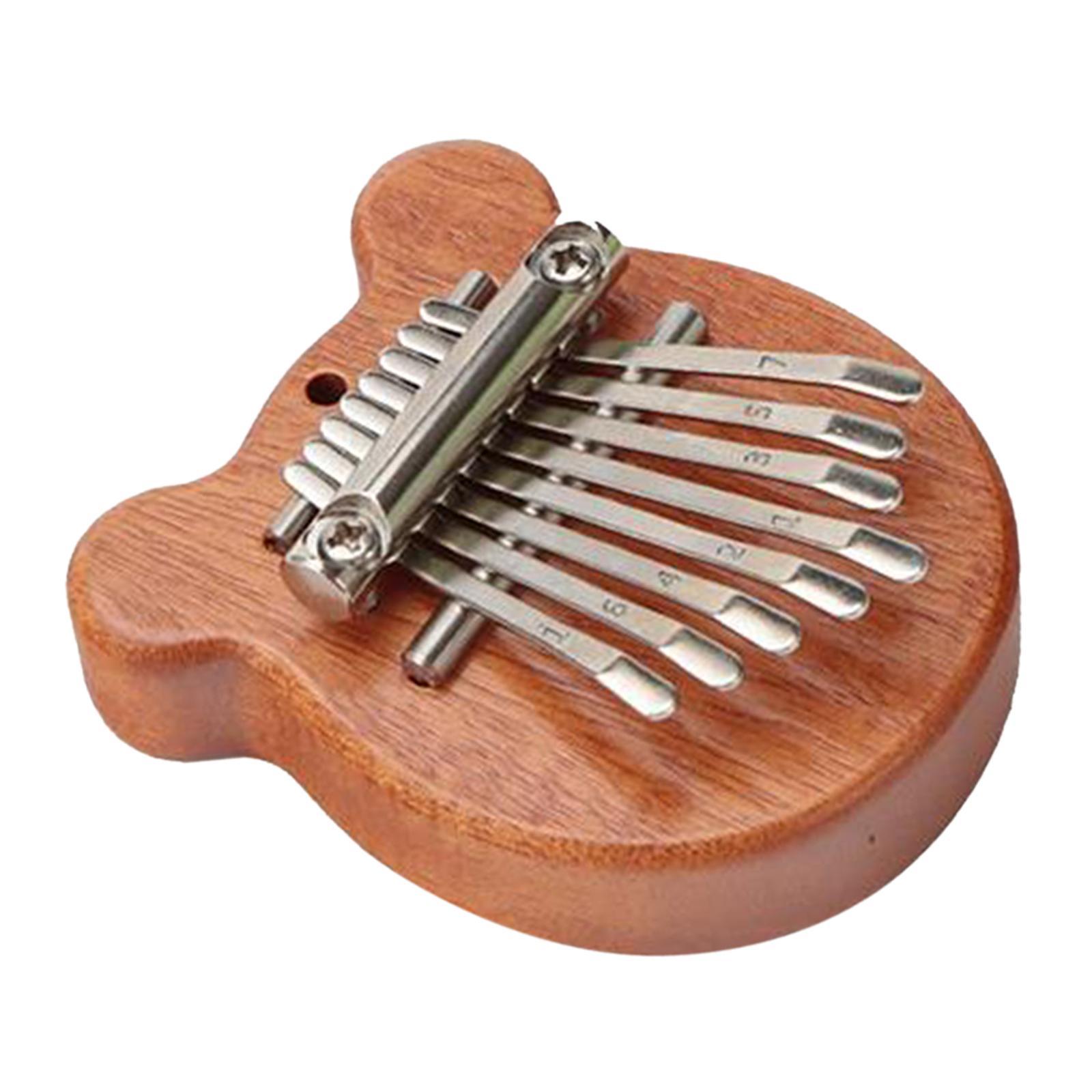 Wooden Montessori Busy Board Thumb Piano Souvenir Practical Skill DIY Material Development Toys for Kindergarten Preschool Home Boys Girls