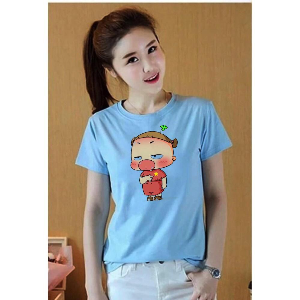 Áo thun nữ in hình dễ thương vải dày và mềm mịn ATNK1169