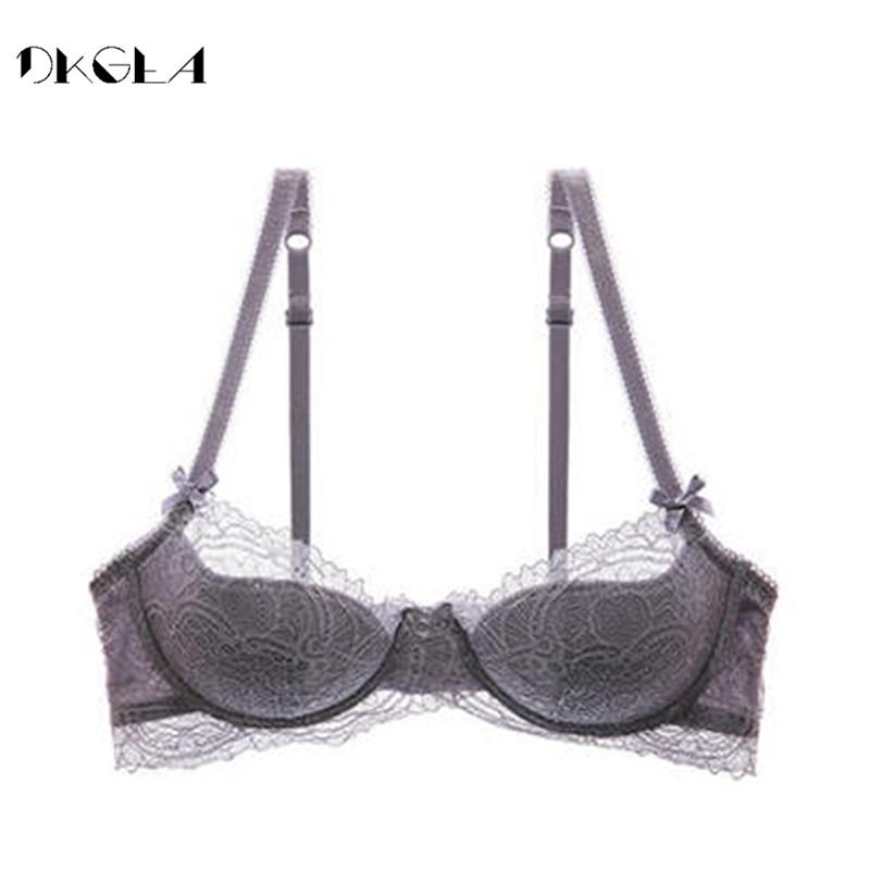 Thời Trang Trẻ Trung Cô Gái Áo Ngực Plus Kích Thước D E Cup Mỏng Quần Lót Cotton Sexy Áo Hồng Quần Lót Ren Push Up áo Lót Ngực Thêu