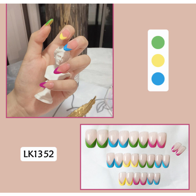 Bộ 24 móng tay giả nail thơi trang như hình