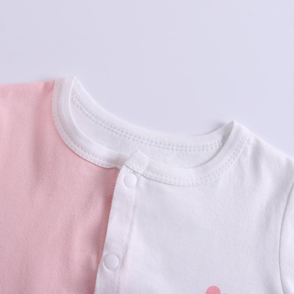 Bộ Body đùi kèm mũ mẫu Bodysuit cho bé trai bé gái chất cotton nhiều màu sắc dễ thương từ 3-12kg