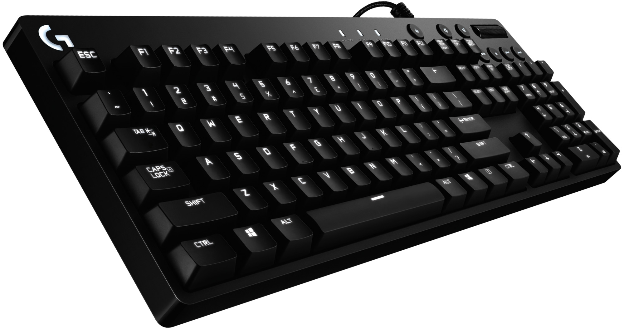 Bàn Phím Cơ Gaming Có Dây LOGITECH G610 Orion Blue - Cherry MX Blue Switch - Hàng chính hãng