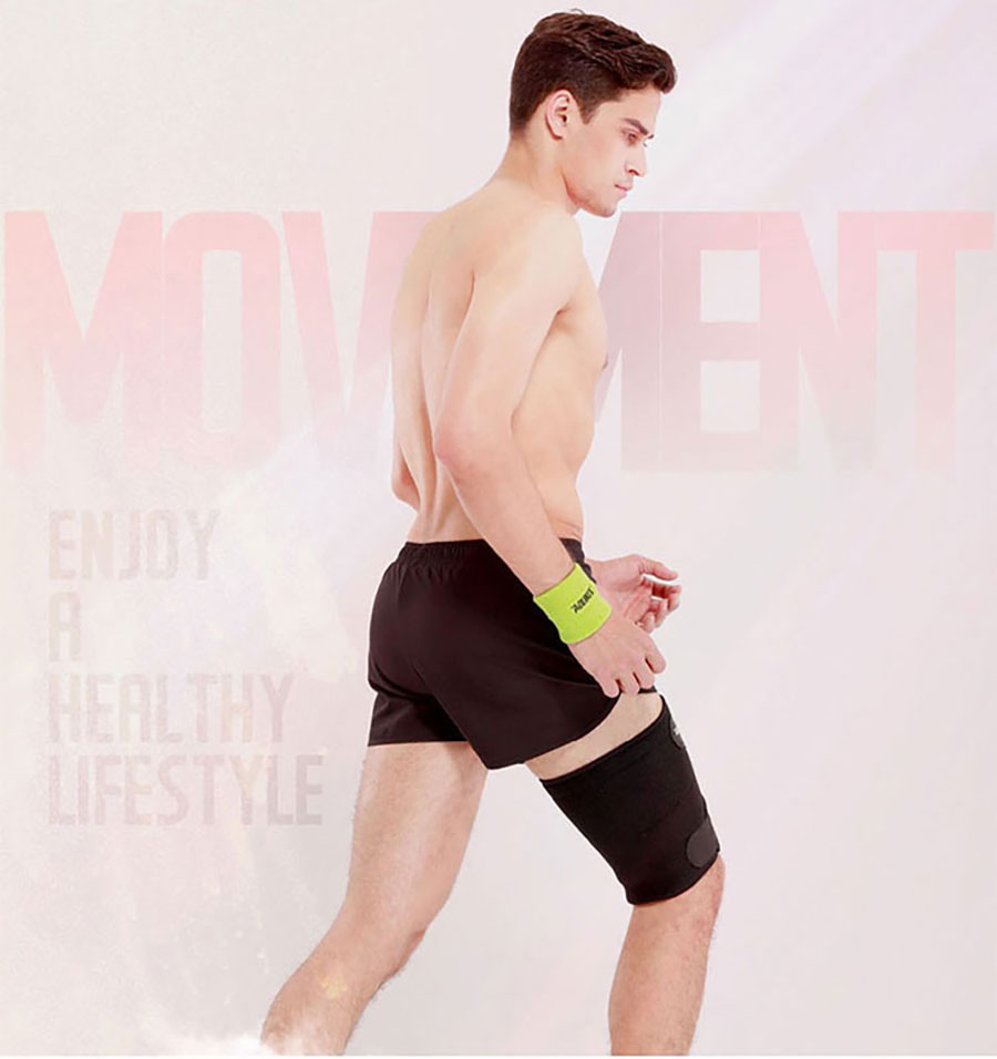 Đai bó bảo vệ cơ đùi AOLIKES A-7956 hỗ trợ chấn thương căng cơ khi chơi thể thao sport thigh support