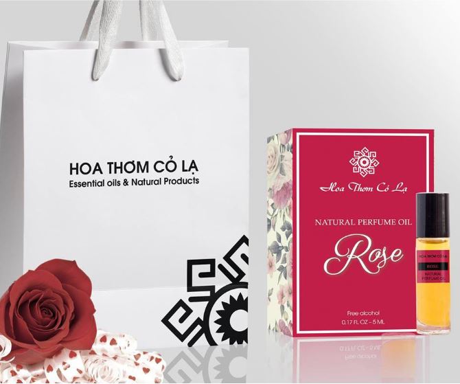 Tinh dầu nước hoa hồng - Rose Perfume Oil | Sản phẩm hữu cơ, có giấy COA, chứng nhận, mùi nước hoa hồng truyền thống