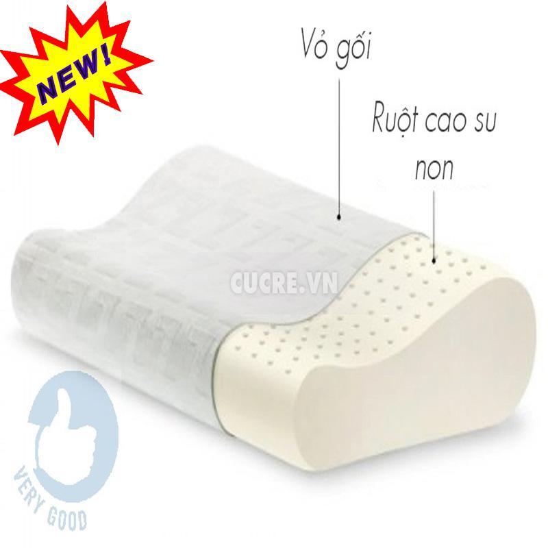 Gối Cao Su Non Chống Ngáy Người Lớn Cao Cấp - Mềm Mại - Êm ái - Đàn Hồi