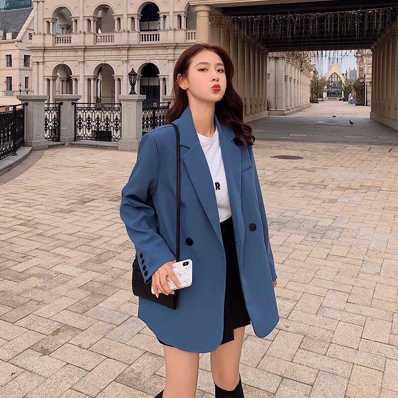 Áo Blazer nữ form xuông phong cách hàn quốc mẫu mới đẹp mã RB013