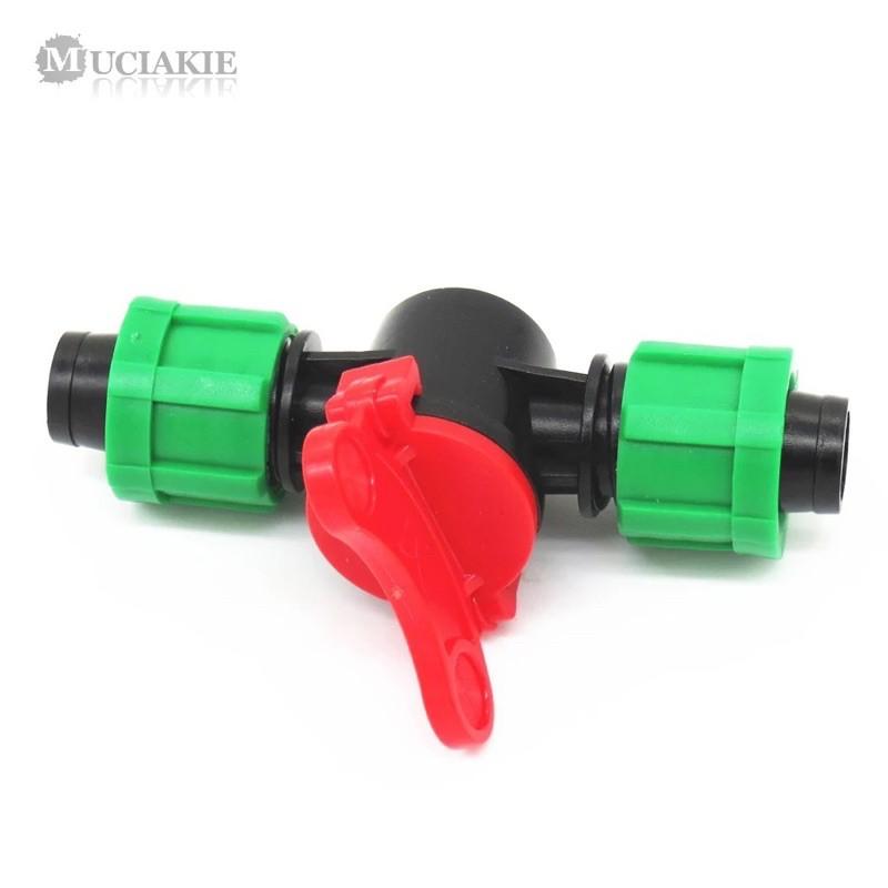 100 khoá 2 đầu dây 16mm ống mềm ống nhỏ giọt ống hệ thống thuỷ sinh