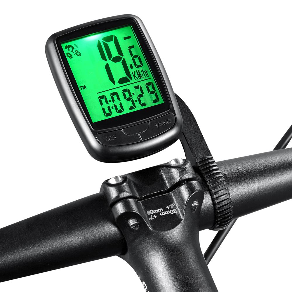 Đồng hồ xe đạp không dây chống nước với cảm biến tốc độ LED Đèn nền Backlight tự động bật