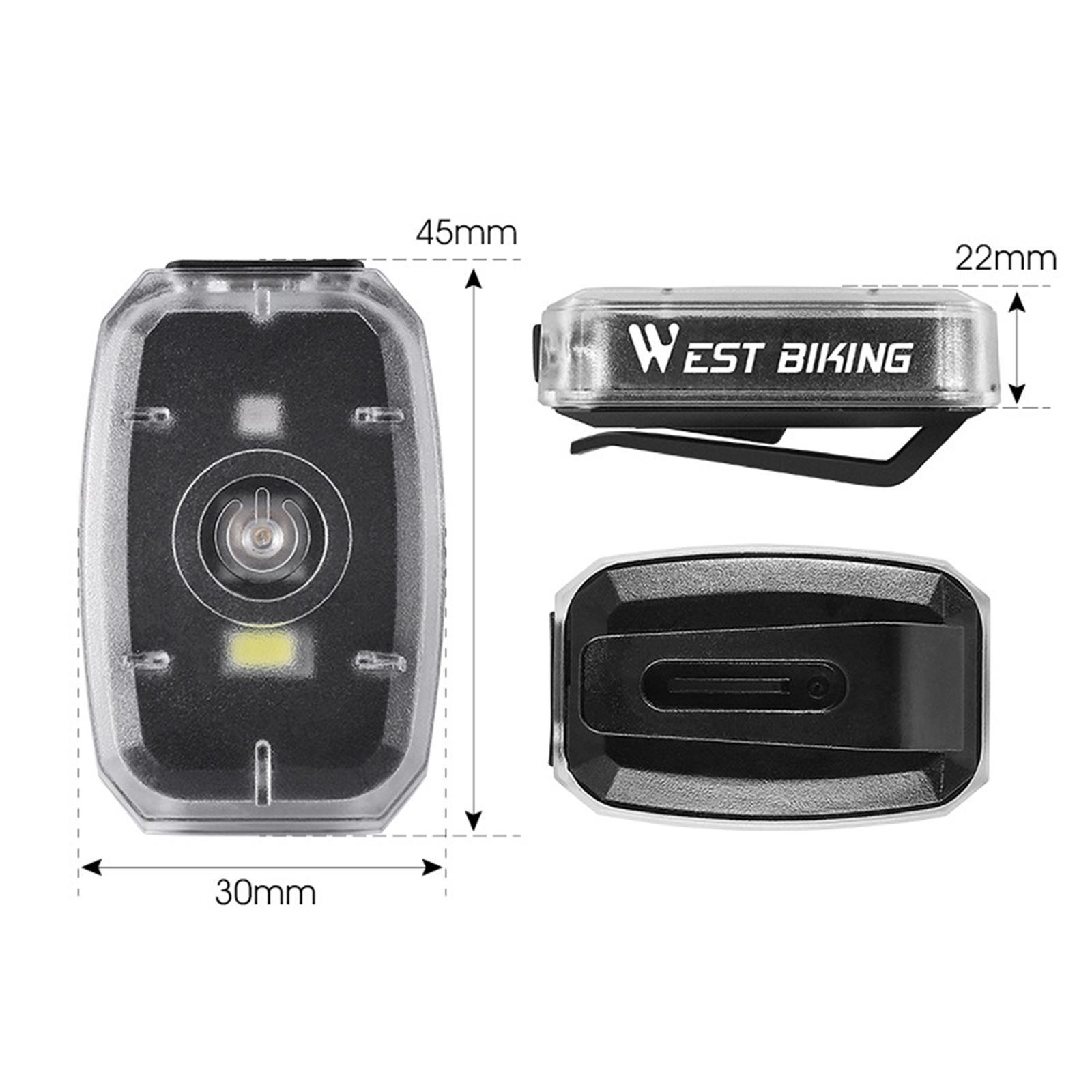Energy Saving Bike Tail Light, Easy to Carry Rechargeable for Cycling Night Running