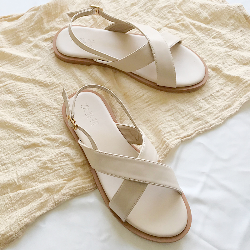 Giày nữ sandal Quai Chéo Bảng To Mã THS15 Phong Cách Trẻ Trung