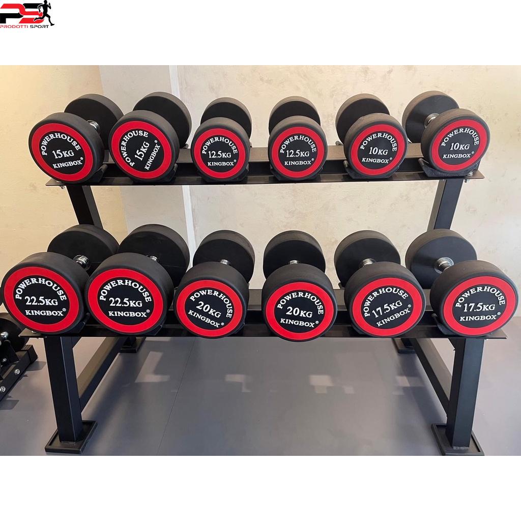 Tạ tay KINGBOX 2.5kg lõi gang đặc bọc cao su Nhập Khẩu