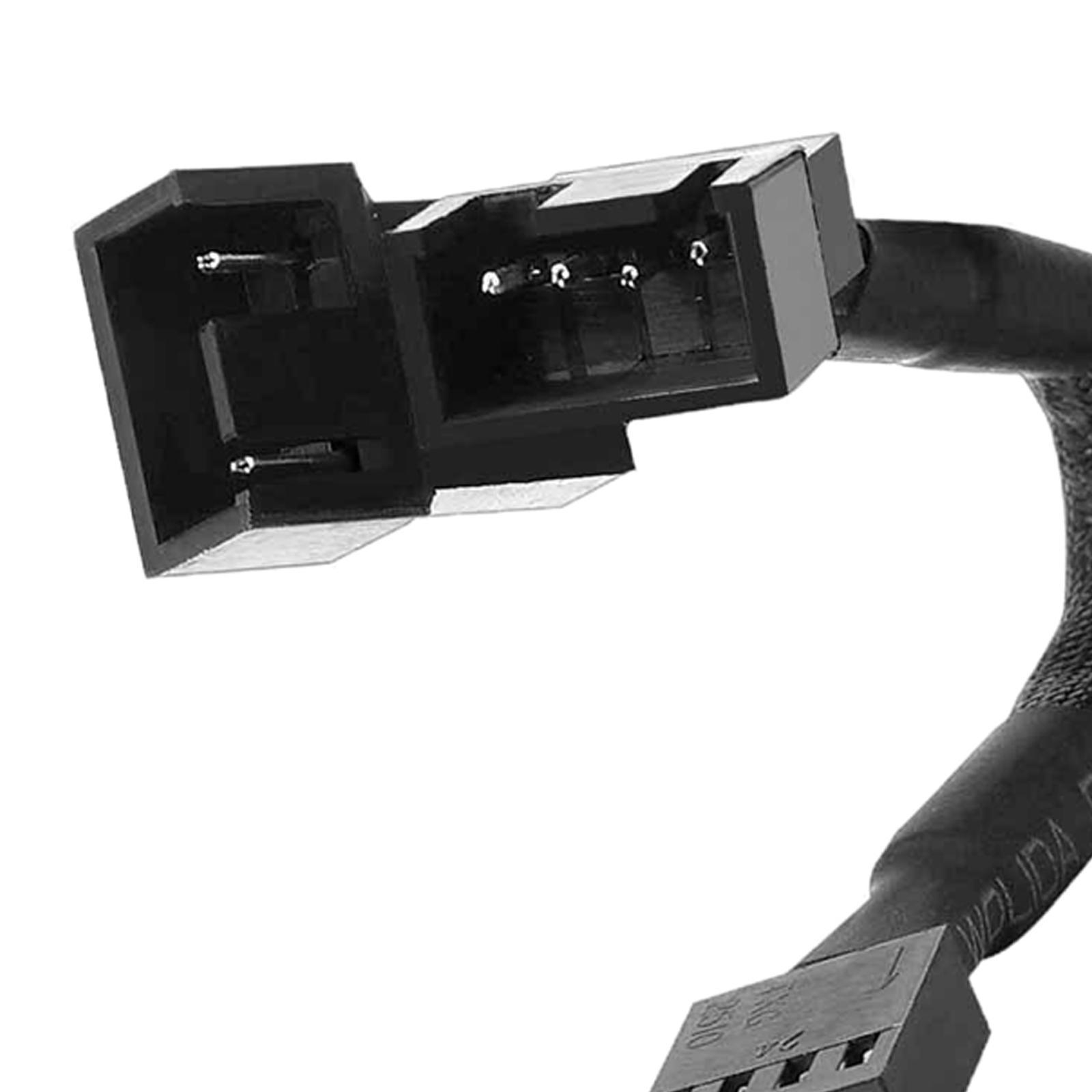 Portable PC Temperature Control Cable Computer Fan 4-Pin Adapter 160mm