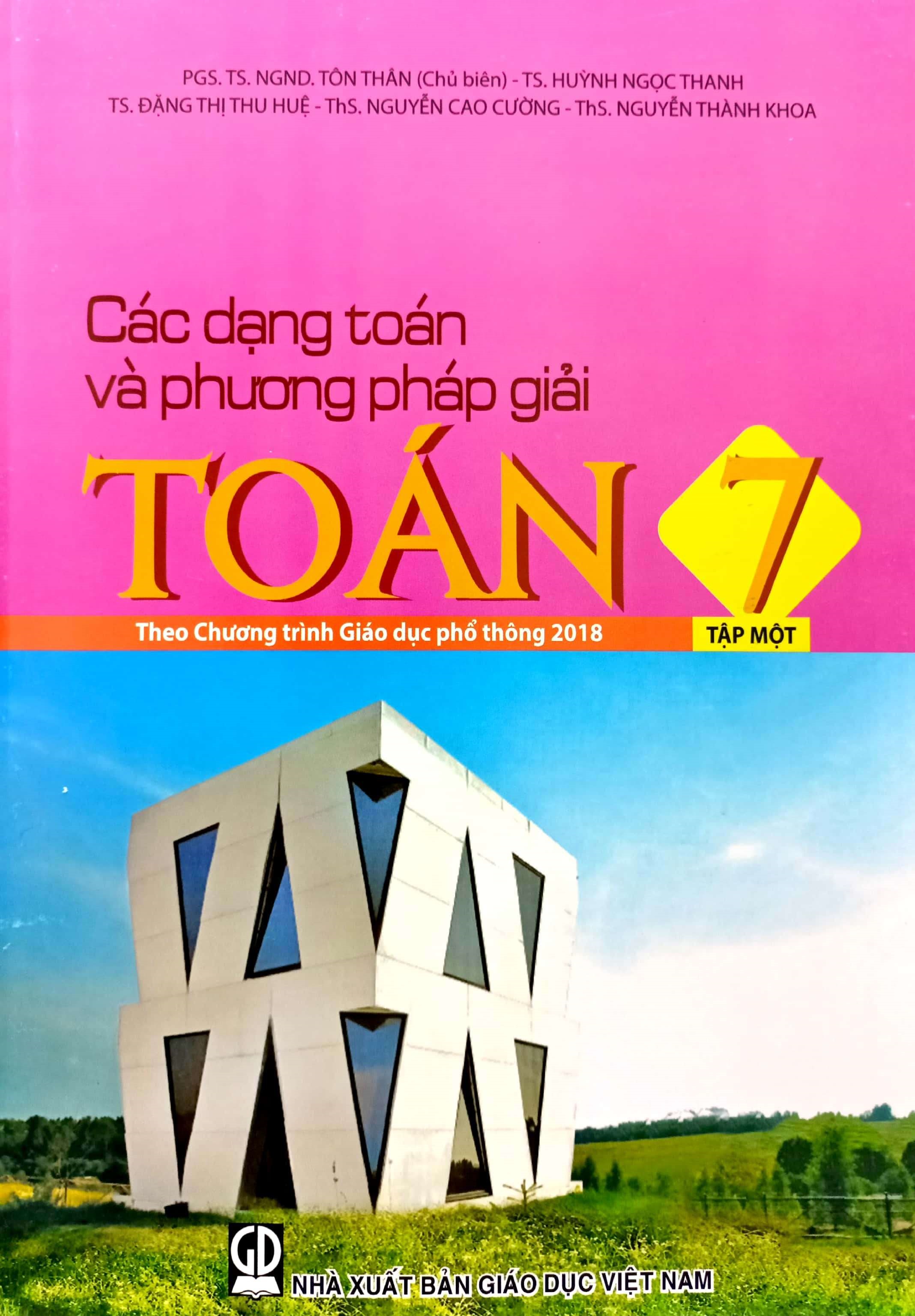 Combo Các dạng toán và phương pháp giải toán 7 - Tập 1, 2