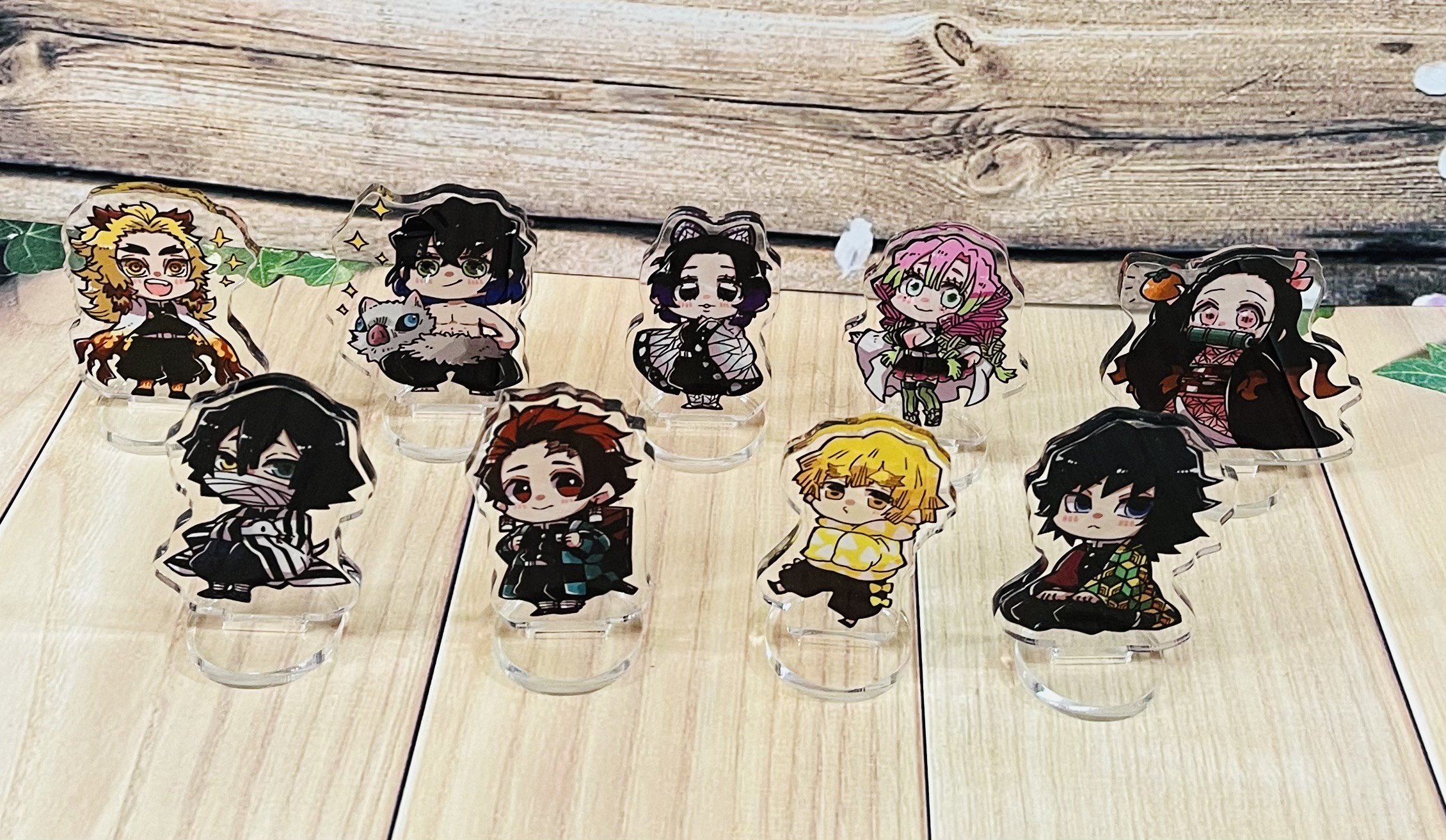 Bộ 9 mô hình Standee Kimetsu No Yaiba, tượng để bàn hình