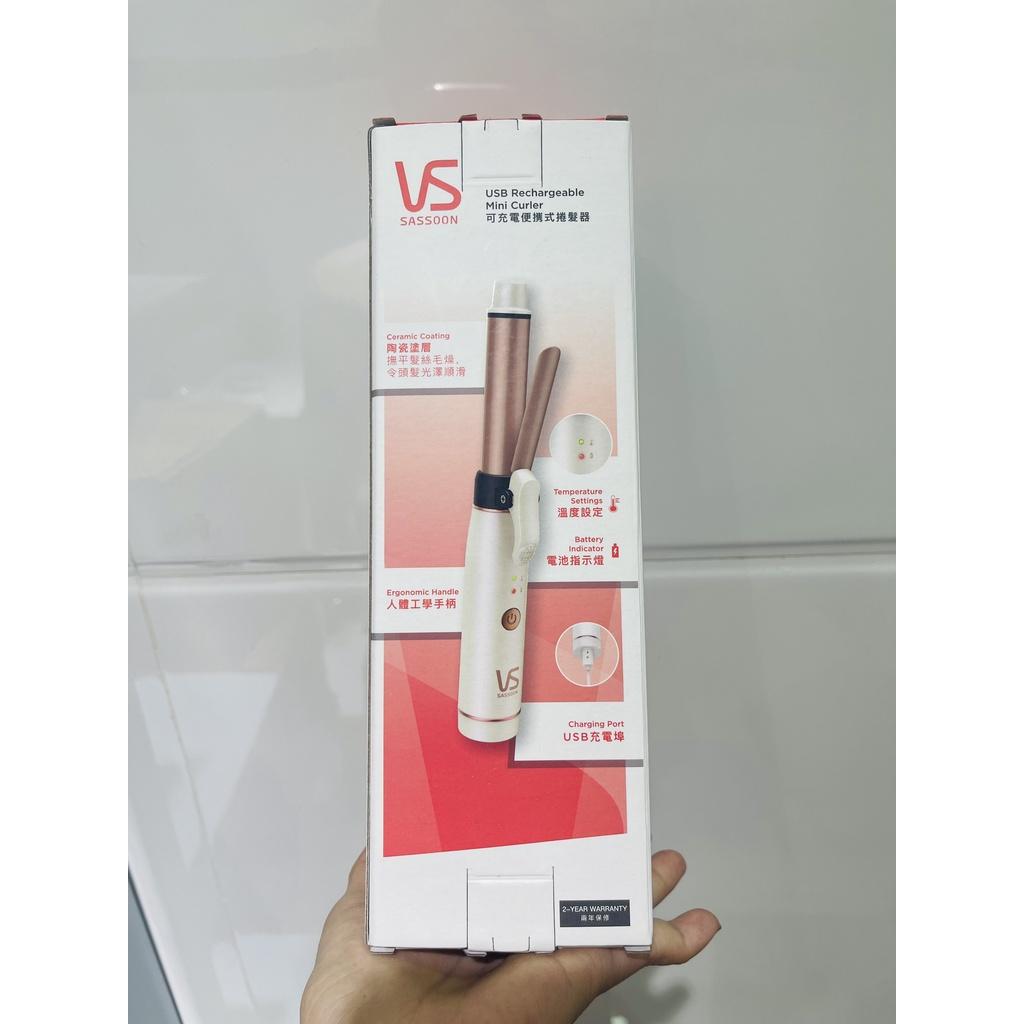 Máy uốn tóc không dây VS Sassoon Mini phủ Ceramic màu trắng