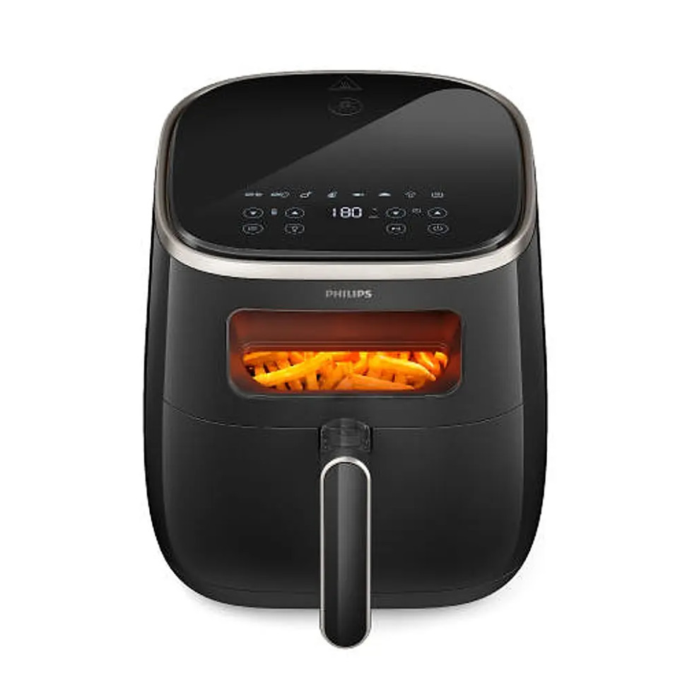 Nồi Chiên Không Dầu Điện Tử Philips HD9257 5,6L Mặt Kính Trong Suốt - Hàng Chính Hãng