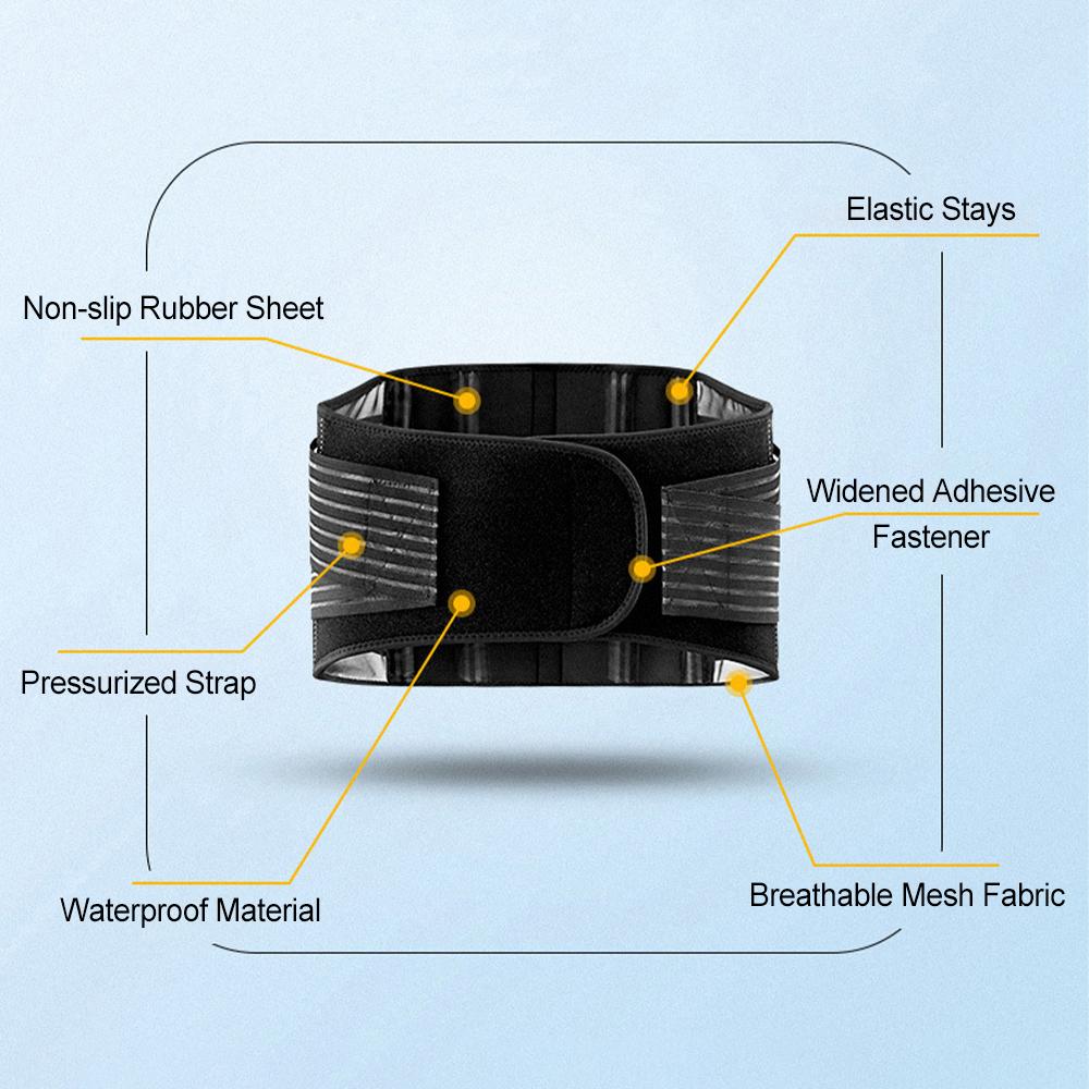 Lumbar Back Support Belt for Men Women Lightweight Breathable Lower Back Brace for Lower Back Pain Relief Sciatica