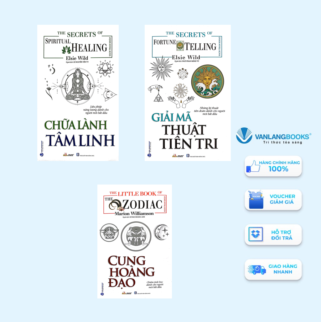 Combo 3 Cuốn Chữa Lành Tâm Linh + Giải Mã Thuật Tiên Tri + Cung Hoàng Đạo - Vanlangbooks