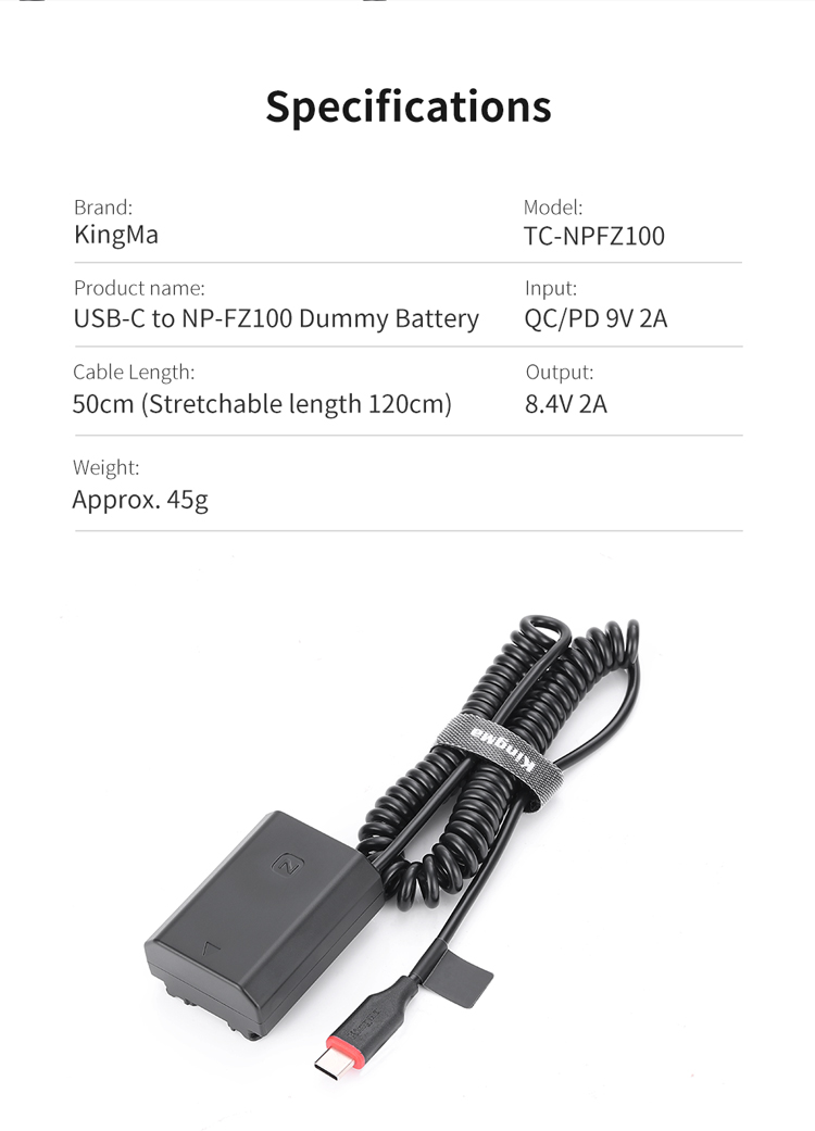 Kingma USB-C to Nikon EN-EL15 - Hàng chính hãng