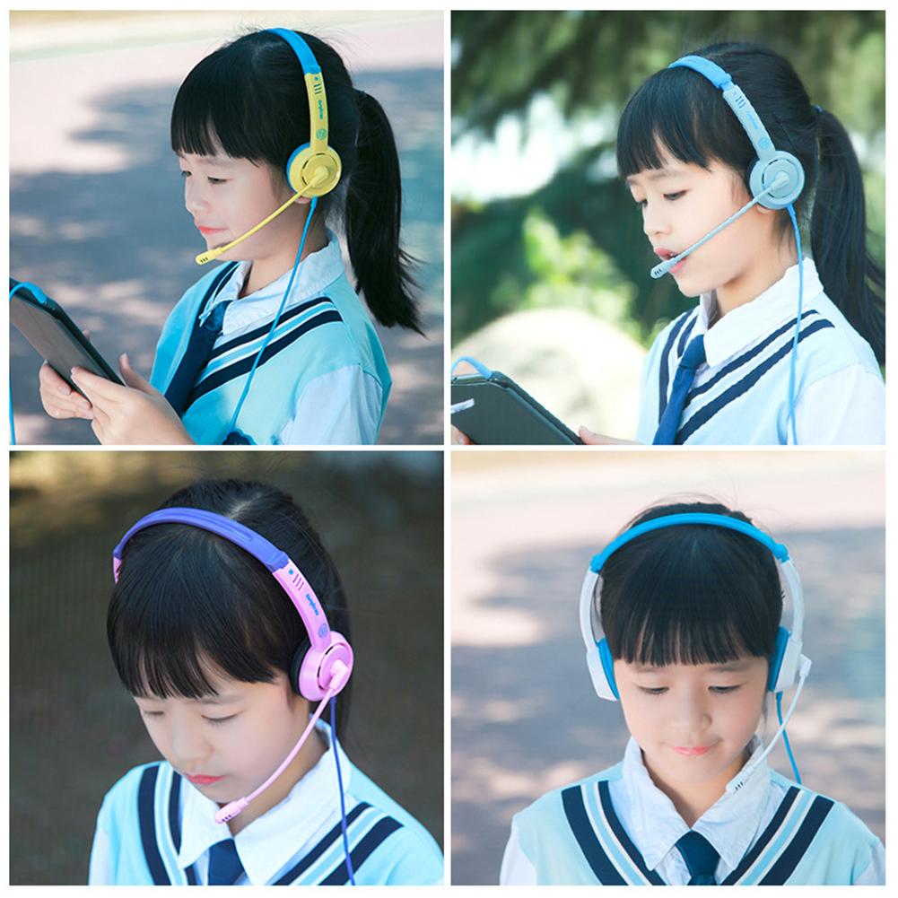 Có Dây 3.5Mm Stereo Trẻ Tai Nghe Tai Nghe Chơi Game Dễ Thương Cho Trẻ Em Laptop Máy Tính PC Tai Nghe Chụp Tai Có Micro Trực Tuyến Đẳng Cấp