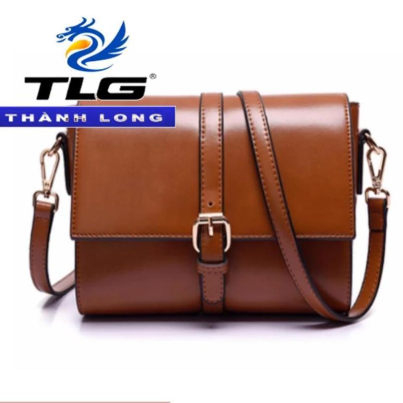 Túi đeo chéo thời trang phong cách Thành Long TLG 208094 1( Nâu nhạt )Tặng túi đựng mỹ phẩm tiện lợi