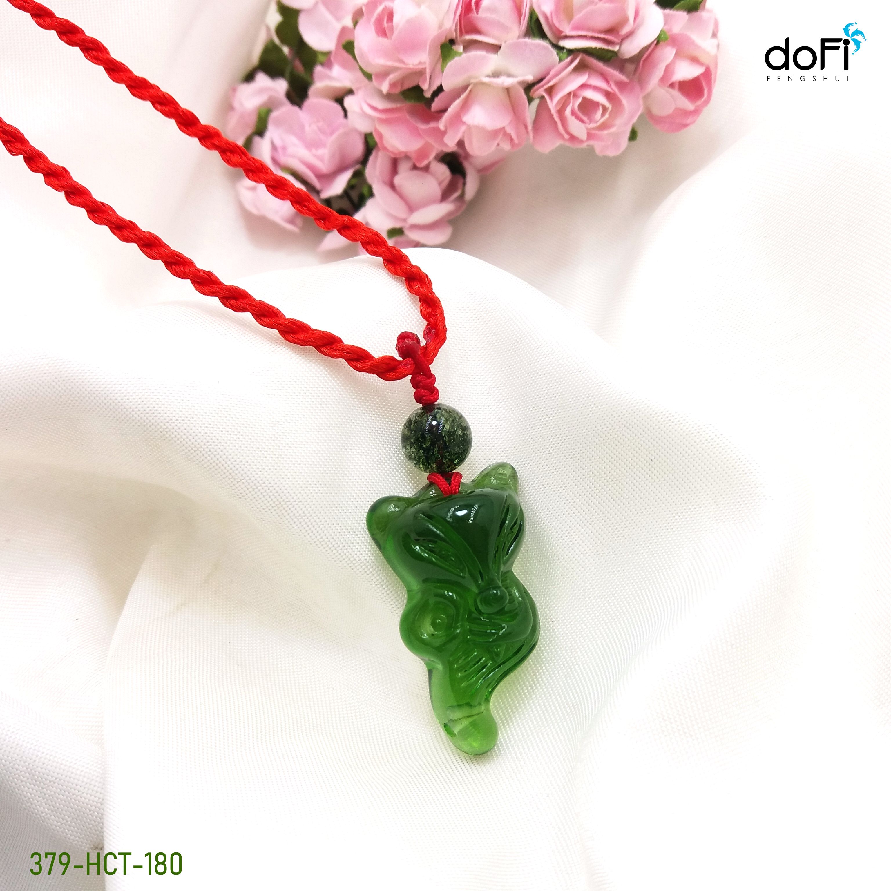 MẶT DÂY HỒ LY DÁNG ÔM HOA HỒNG ĐÁ TOPAZ XANH
