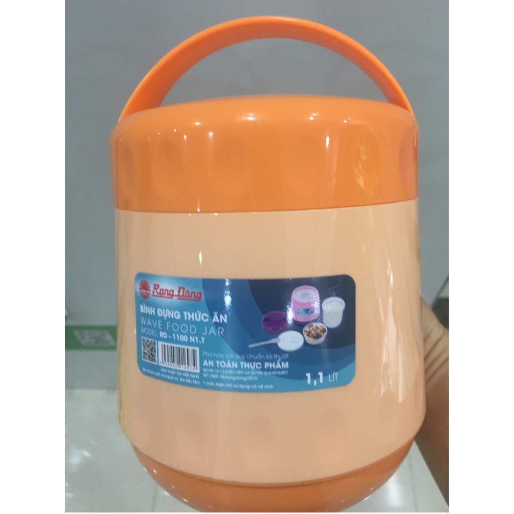 Bình đựng thức ăn chính hãng Rạng Đông Model: RD 1100 N1.T