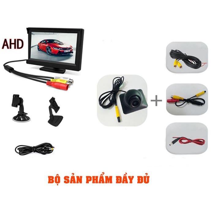 Bộ camera lề dán gương AHD và màn hình 5 inch AHD