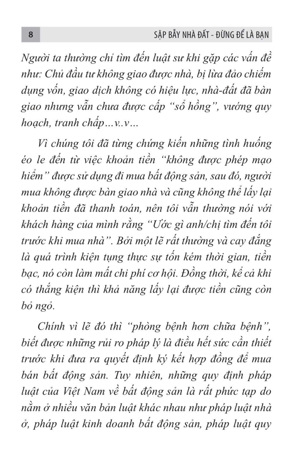 Sập bẫy nhà đất – Đừng để là bạn