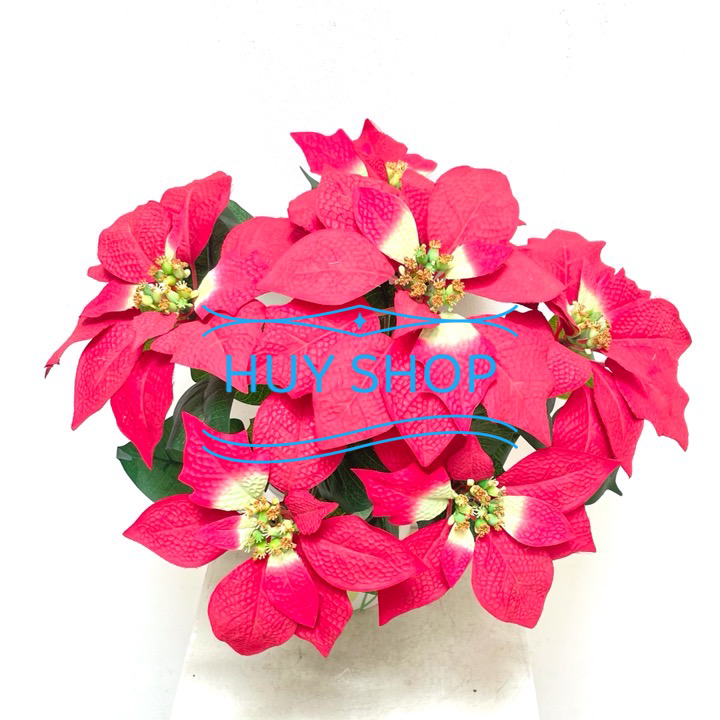 BỤI HOA TRẠNG NGUYÊN VẢI NHUNG CAO CẤP 6 NHÁNH