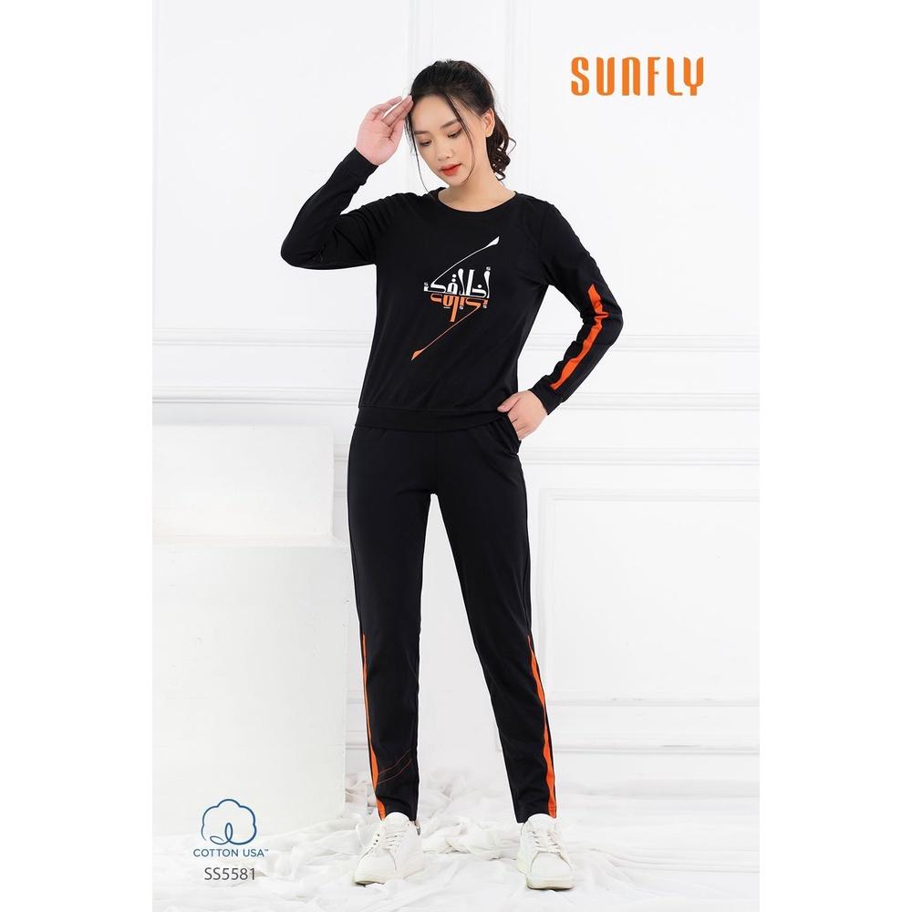 SS5581 BỘ THỂ THAO COTTON ÁO DÀI QUẦN DÀI