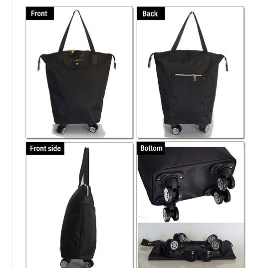 Túi quai xách du lịch có bánh xe di chuyển 2in1 Hand Bag (Black)